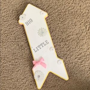 Pi Beta Phi Big/Little wooden arrow